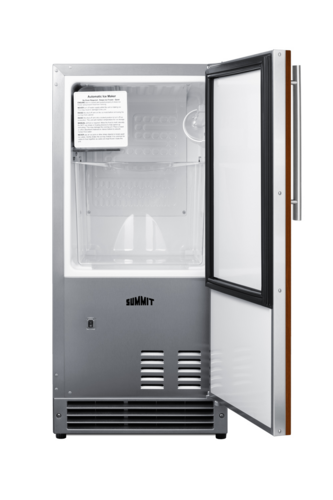 Summit BIM26H32IF 14 7/8" Solid Door Undercounter Refrigerator