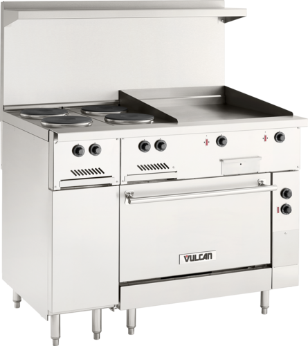 Vulcan EV48S-4FP24G240 48" Electric Restaurant Range