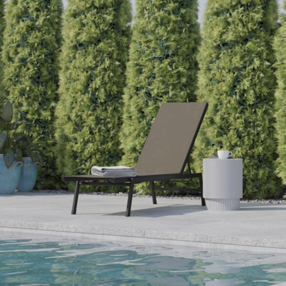Flash Furniture JJ-LC326-BLK-BR-GG 29" Patio Lounge Seating