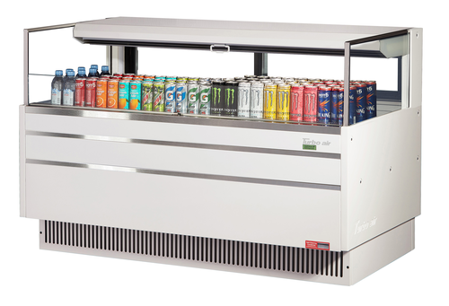 Turbo Air TOM-60L-UFD-W(B)-1S-N 58 3/4" Open Air Merchandiser