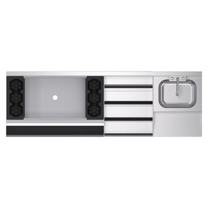 Krowne KR24-W72D-10 72" Underbar Ice Bin / Cocktail Station