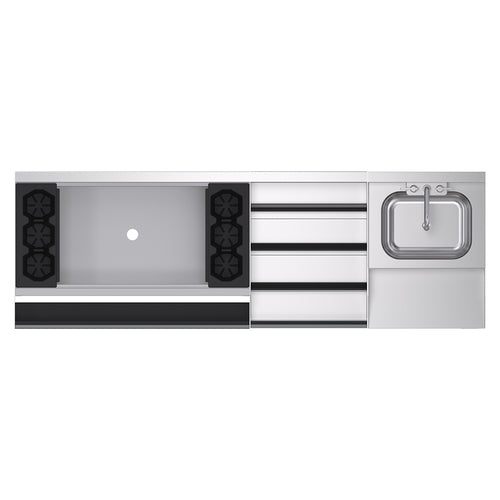 Krowne KR24-W72D-10 72" Underbar Ice Bin / Cocktail Station