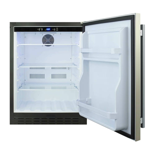 Summit AL55 23 1/2" Solid Door Undercounter Refrigerator