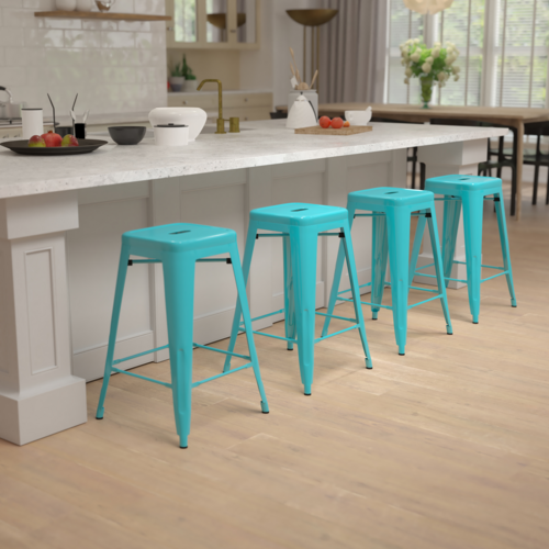 Flash Furniture 4-ET-31320-24-TL-R-GG 16" Barstool