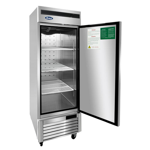 Atosa MBF8505GRL 27" 1 Section Solid Door Reach-In Refrigerator