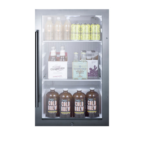 Summit SPR489OSADA 19" Refrigerated Merchandiser