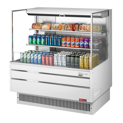 Turbo Air TOM-48L-UF-W(B)-3S-N 46 3/4" Open Air Merchandiser