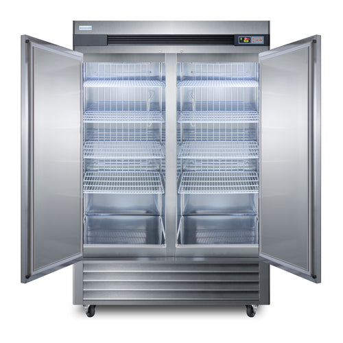 Summit ARS49ML 55 1/4" Solid Door Undercounter Refrigerator
