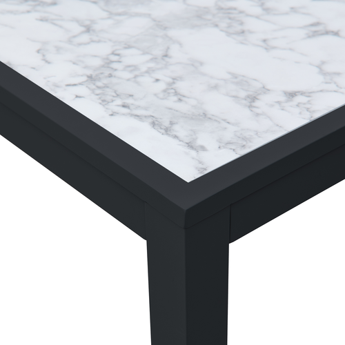BFM Seating PH4L3672CRBL 72" Dining Table