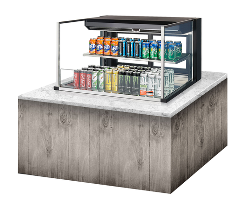 Turbo Air TOM-36L-UFD-W(B)-2SI-N 35 7/8" Refrigerated Display Case