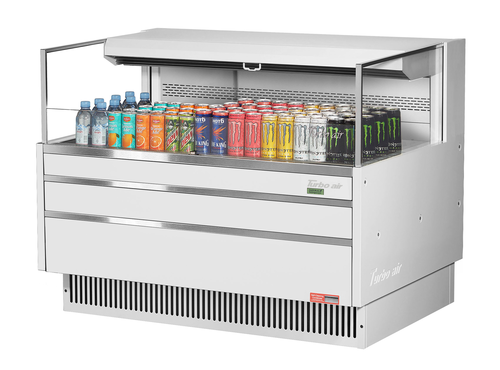 Turbo Air TOM-48L-UF-W(B)-1S-N 46 3/4" Open Air Merchandiser