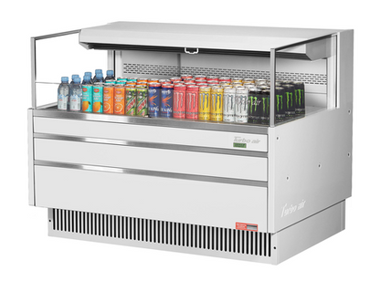 Turbo Air TOM-48L-UF-W(B)-1S-N 46 3/4" Open Air Merchandiser