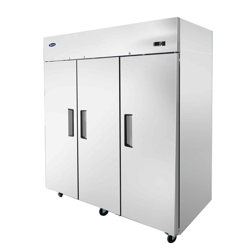 Atosa MBF8003GR 77 3/4" 3 Section Solid Door Reach-In Freezer