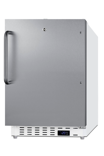 Summit SCF505SSTBADA 19 3/4" Solid Door Undercounter Freezer