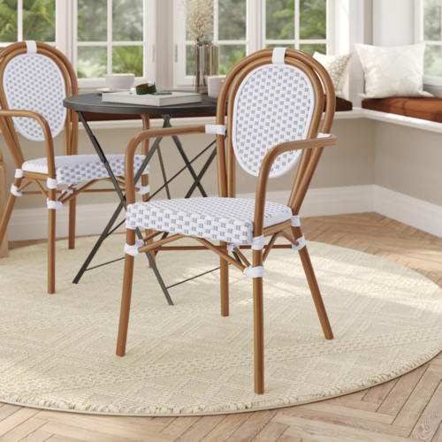 Flash Furniture SDA-AD642002A-WHGY-NAT-GG 79 3/4" Dining Chair