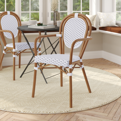 Flash Furniture SDA-AD642002A-WHGY-NAT-GG 79 3/4" Dining Chair