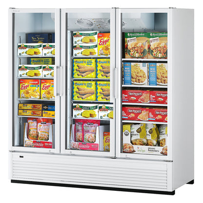 Turbo Air TGF-72SDH-N 78" 3 Section Freezer Merchandiser