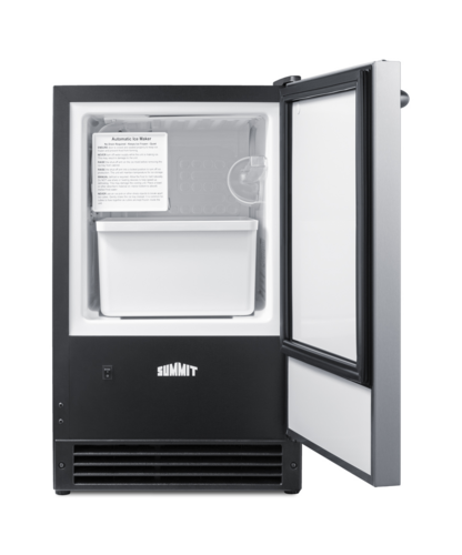 Summit BIM26 14 7/8" Solid Door Undercounter Refrigerator