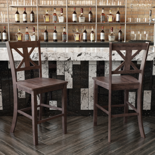 Flash Furniture ES-STBN1-24-GY-2-GG 19" Barstool