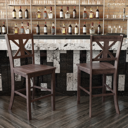 Flash Furniture ES-STBN1-24-GY-2-GG 19" Barstool