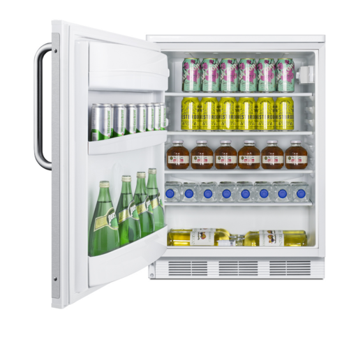 Summit FF6W7BZLHD 23 5/8" Solid Door Reach-In Refrigerator
