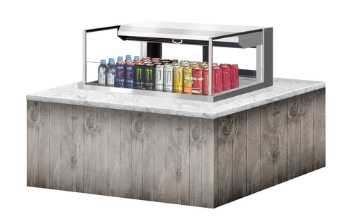 Turbo Air TOM-36L-UFD-S-1SI-N 35 7/8" Refrigerated Display Case
