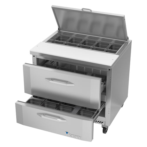 Victory VSPD36HC-10-2 36" Sandwich / Salad Prep Table