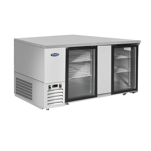 Atosa MBB69GGR 68" Glass Door Back Bar Cooler