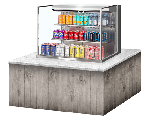 Turbo Air TOM-36L-UF-S-3SI-N 35 3/8" Refrigerated Display Case