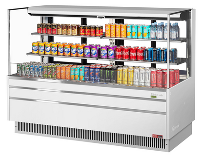 Turbo Air TOM-72L-UFD-W(B)-3S-N 70 3/4" Open Air Merchandiser