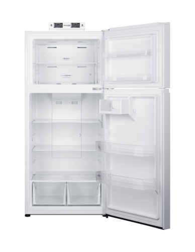 Summit BKRF18W2 29 3/4" Solid Door Reach-In Refrigerator Freezer