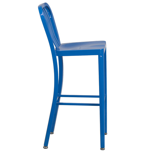 Flash Furniture CH-61200-30-BL-GG 15 1/2" Patio Barstool