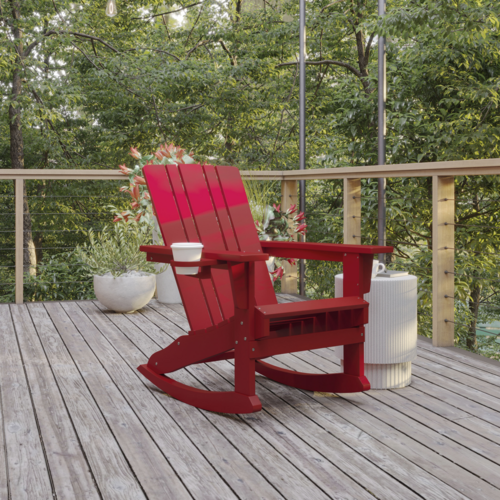 Flash Furniture LE-HMP-1045-31-RD-GG 33 3/4" Patio Lounge Seating