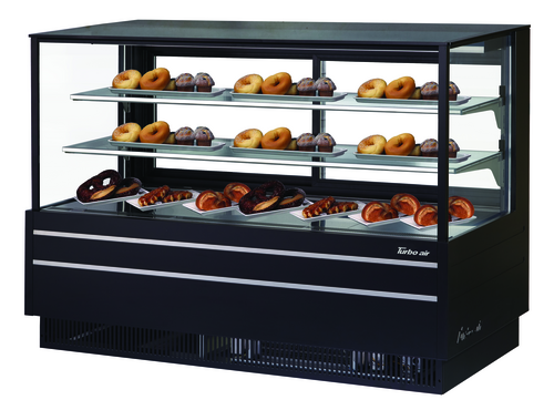 Turbo Air TCGB-72UF-DR-W(B) 72 1/2" Bakery Display Case