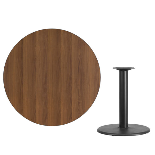 Flash Furniture XU-RD-42-WALTB-TR24-GG Dining Table