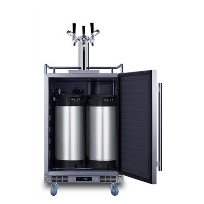 Summit BC74OSCOMTRIPLE 23 3/4" Draft Beer Cooler