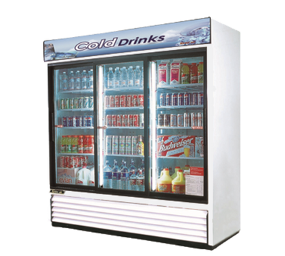 Turbo Air TGM-69R(B)-N 78" 3 Section Refrigerated Merchandiser