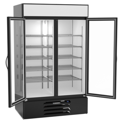 Beverage-Air MMR44HC-1-B 47" 2 Section Refrigerated Merchandiser