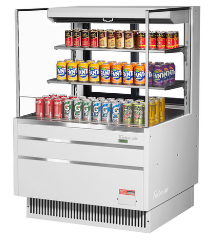 Turbo Air TOM-36L-UFD-W(B)-3S-N 34 3/4" Open Air Merchandiser