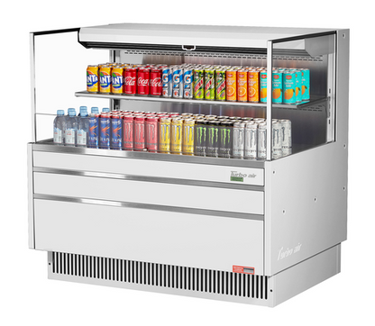 Turbo Air TOM-48L-UF-W(B)-2S-N 46 3/4" Open Air Merchandiser