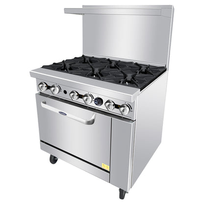Atosa AGR-6B-LP 36" 6 Burner Gas Restaurant Range