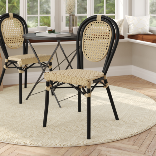 Flash Furniture SDA-AD642110-1-NAT-BK-GG 26" Dining Chair