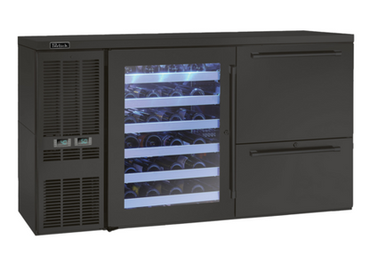 Perlick DZS60 60" Solid Door Back Bar Cooler