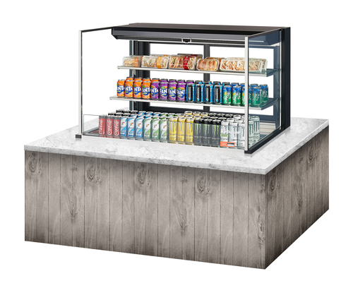 Turbo Air TOM-48L-UFD-W(B)-3SI-N 47 7/8" Refrigerated Display Case