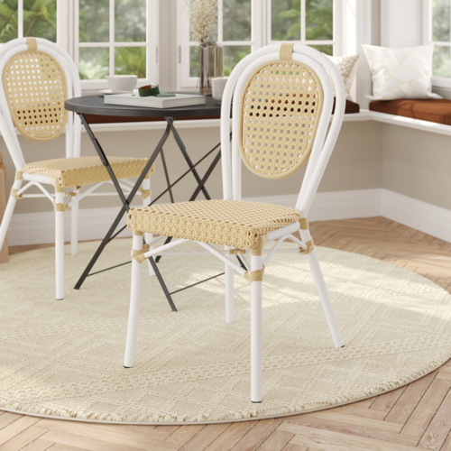 Flash Furniture SDA-AD642110-1-NAT-WH-GG 26" Dining Chair