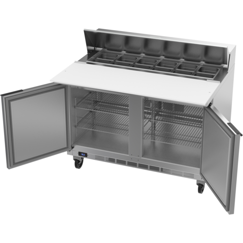 Beverage-Air SPE48HC-12C 48" 2 Doors 12 Pan Sandwich / Salad Prep Table