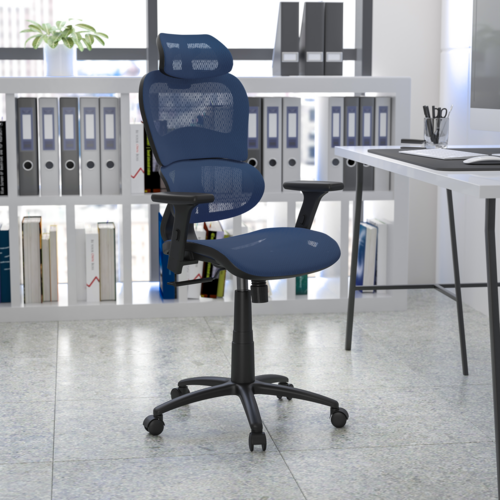 Flash Furniture H-LC-1388F-1K-BL-GG 28" Dining Chair
