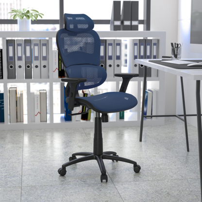 Flash Furniture H-LC-1388F-1K-BL-GG 28" Dining Chair