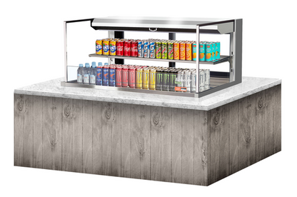 Turbo Air TOM-48L-UFD-S-2SI-N 47 7/8" Refrigerated Display Case