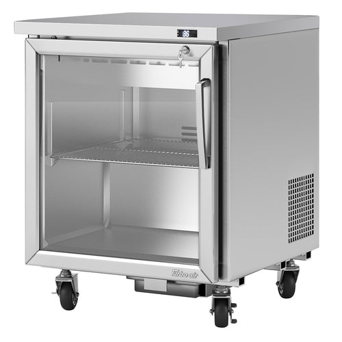 Turbo Air PUR-28-G-N(-L) 27 1/2" Glass Door Undercounter Refrigerator